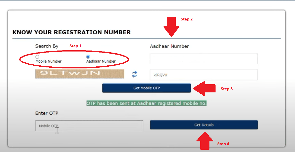 Know your PM kisan Registration Number